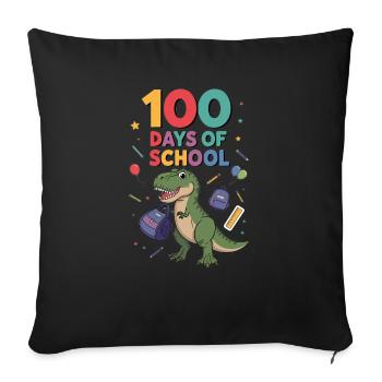100th Day Of School 100 Day Of School Kids - Sofa pillowcase 17,3'' x 17,3'' (45 x 45 cm) - black - Front