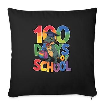 100th Day Of School 100 Day Of School Kids - Sofa pillowcase 17,3'' x 17,3'' (45 x 45 cm) - black - Front