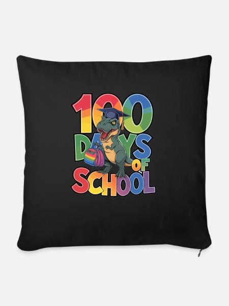 100th Day Of School 100 Day Of School Kids - Sofakissenbezug 45 x 45 cm - Schwarz