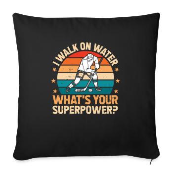 Hockey Hockey Players Playing Hockey - Sofa pillowcase 17,3'' x 17,3'' (45 x 45 cm) - black - Front