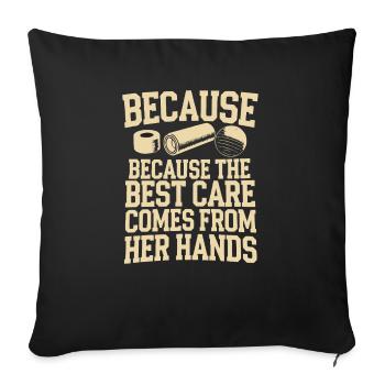 Zertifizierte Athletiktrainerin Girl Athlete Workout - Sofakissenbezug 45 x 45 cm - Schwarz - Vorne