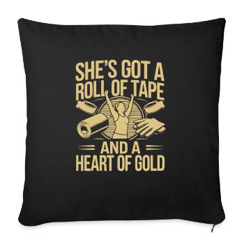 Zertifizierte Athletiktrainerin Girl Athlete Workout - Sofakissenbezug 45 x 45 cm - Schwarz - Vorne