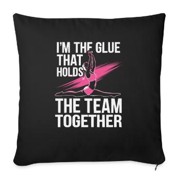 Certified Athletic Trainer Girl Athlete Workout - Sofa pillowcase 17,3'' x 17,3'' (45 x 45 cm) - black - Front