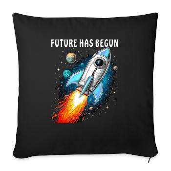 L’AVENIR DE ROCKET MARS A COMMENCÉ - Housse de coussin décorative 45 x 45 cm - noir - Devant