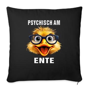 DUCK GLASSES PSYCHIC ON THE DUCK - Sofa pillowcase 17,3'' x 17,3'' (45 x 45 cm) - black - Front