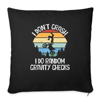Motorcycle Motorcyclist Men Motorcycle - Sofa pillowcase 17,3'' x 17,3'' (45 x 45 cm) - black - Front