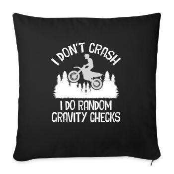 Motorcycle Motorcyclist Men Motorcycle - Sofa pillowcase 17,3'' x 17,3'' (45 x 45 cm) - black - Front