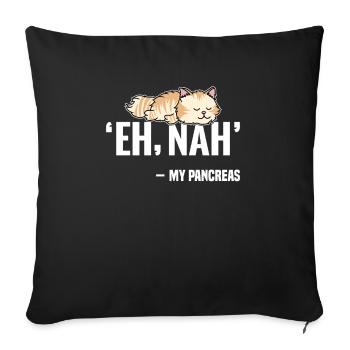 Seuls les perdants ont besoin d’un pancréas - Housse de coussin décorative 45 x 45 cm - noir - Devant