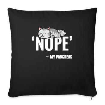 Seuls les perdants ont besoin d’un pancréas - Housse de coussin décorative 45 x 45 cm - noir - Devant