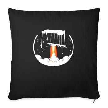 I play pedal steel guitar, what's yours - Sofa pillowcase 17,3'' x 17,3'' (45 x 45 cm) - black - Front