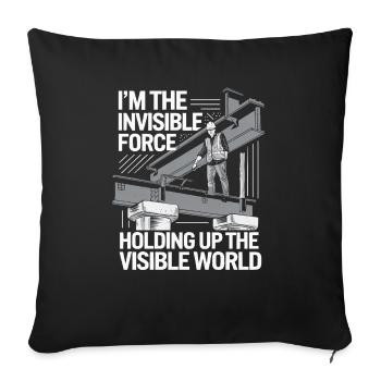 Emploi d’ingénieur en structure Ingénierie des structures - Housse de coussin décorative 45 x 45 cm - noir - Devant