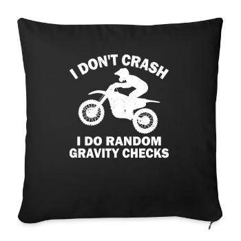 Motorcycle Motorcyclist Men Motorcycle - Sofa pillowcase 17,3'' x 17,3'' (45 x 45 cm) - black - Front