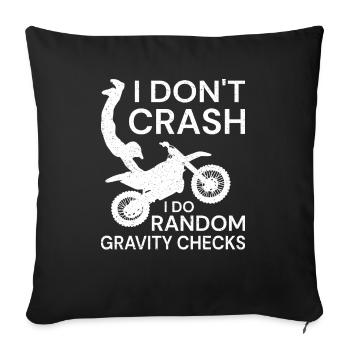 Motorcycle Motorcyclist Men Motorcycle - Sofa pillowcase 17,3'' x 17,3'' (45 x 45 cm) - black - Front