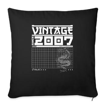 Dragon Legacy Since 2007 - 18ème anniversaire Samouraï - Housse de coussin décorative 45 x 45 cm - noir - Devant