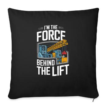 Crane Operator Job Profession Construction Worker - Sofa pillowcase 17,3'' x 17,3'' (45 x 45 cm) - black - Front