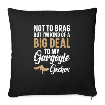 Je ne veux pas me vanter, mais je suis un peu un grand - Housse de coussin décorative 45 x 45 cm - noir - Devant