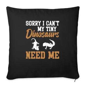 Sorry, I can't remember my - Sofa pillowcase 17,3'' x 17,3'' (45 x 45 cm) - black - Front