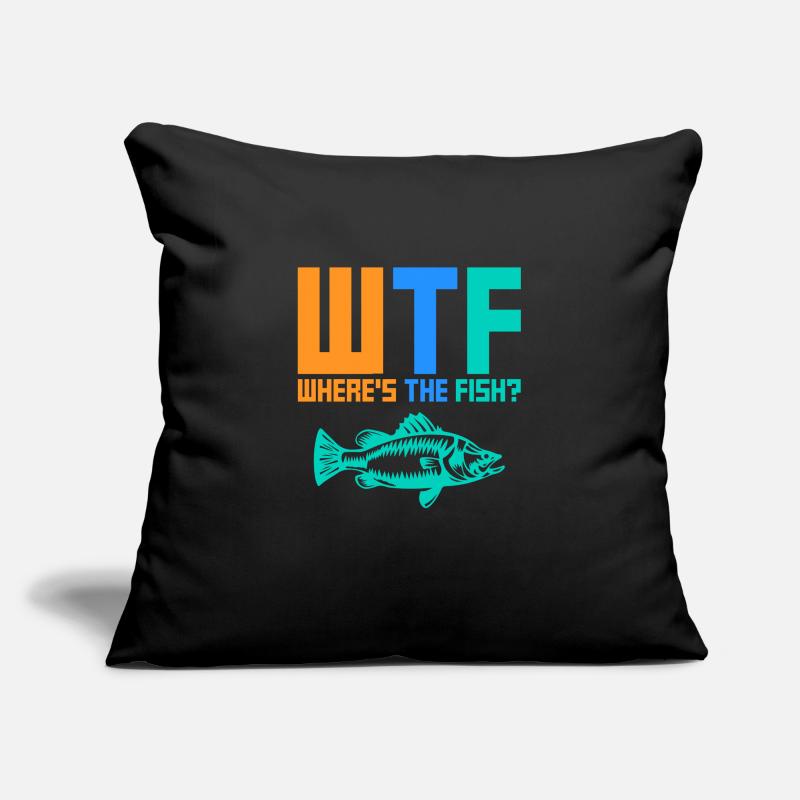 Where's The Fish Sofa pillowcase 17,3'' x 17,3'' (45 x 45 cm)