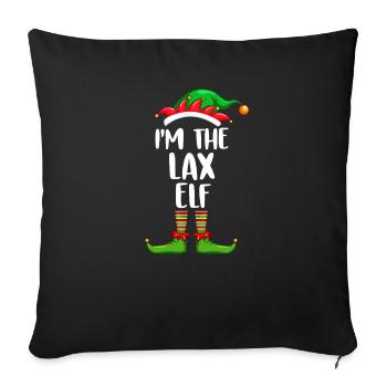 I'm The Lax Elf Shirt Matching Family Christmas - Sofa pillowcase 17,3'' x 17,3'' (45 x 45 cm) - black - Front