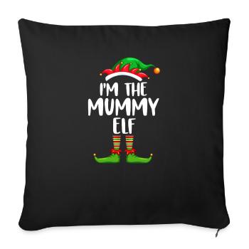 I'm The Mummy Elf Shirt Matching Family Christmas - Sofa pillowcase 17,3'' x 17,3'' (45 x 45 cm) - black - Front