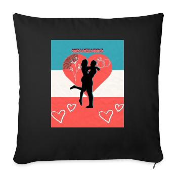 WIR SIND DIE PERFEKTE MISCHUNG - Sonderanfertigungen - Sofakissenbezug 45 x 45 cm - Schwarz - Vorne