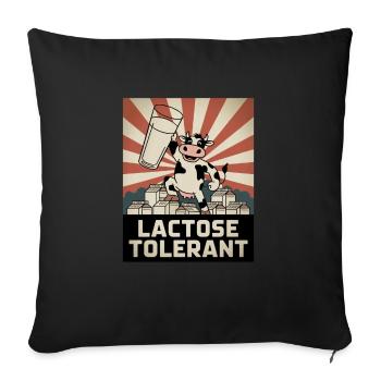 Lactose Tolerant Milk - Sofa pillowcase 17,3'' x 17,3'' (45 x 45 cm) - black - Front