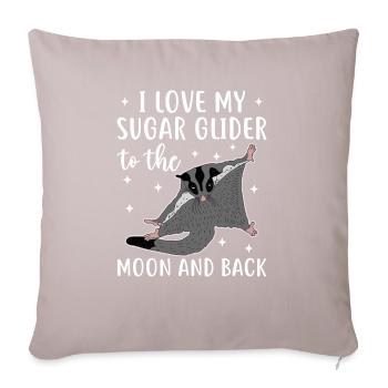 Sugar glider - Sofa pillowcase 17,3'' x 17,3'' (45 x 45 cm) - light taupe - Front