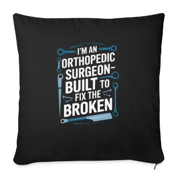 Orthopedic Surgeon Medical Medicine Orthopaedic - Sofa pillowcase 17,3'' x 17,3'' (45 x 45 cm) - black - Front