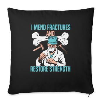 Orthopedic Surgeon Medical Medicine Orthopaedic - Sofa pillowcase 17,3'' x 17,3'' (45 x 45 cm) - black - Front