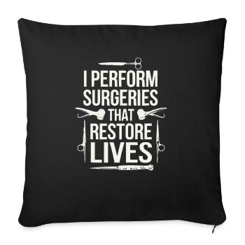 Orthopedic Surgeon Medical Medicine Orthopaedic - Sofa pillowcase 17,3'' x 17,3'' (45 x 45 cm) - black - Front