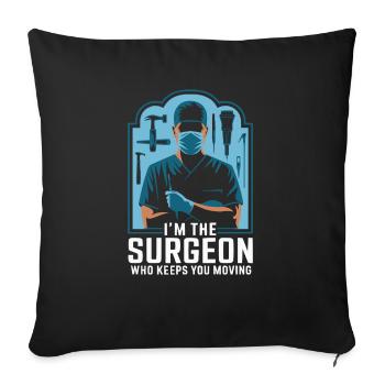 Orthopedic Surgeon Medical Medicine Orthopaedic - Sofa pillowcase 17,3'' x 17,3'' (45 x 45 cm) - black - Front