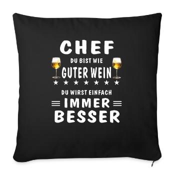 , YOU'RE GETTING BETTER AND BETTER - Sofa pillowcase 17,3'' x 17,3'' (45 x 45 cm) - black - Front