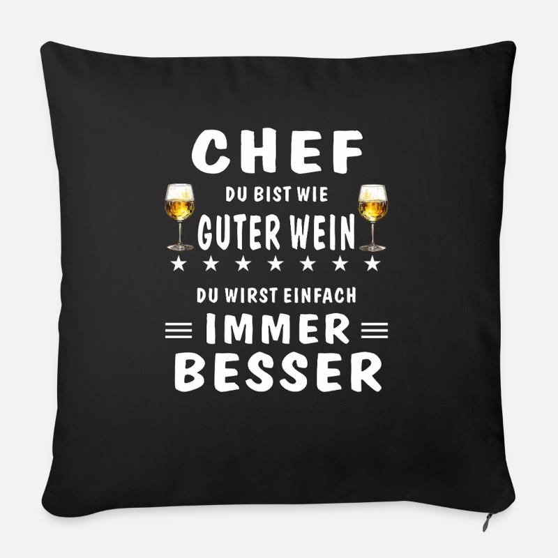 , YOU'RE GETTING BETTER AND BETTER - Sofa pillowcase 17,3'' x 17,3'' (45 x 45 cm) - black