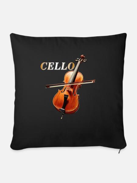 CELLO - Sofakissenbezug 45 x 45 cm - Schwarz