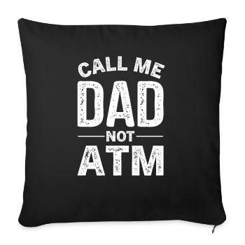 Geschenke Zum Vatertag Für Papa - Sofakissenbezug 45 x 45 cm - Schwarz - Vorne