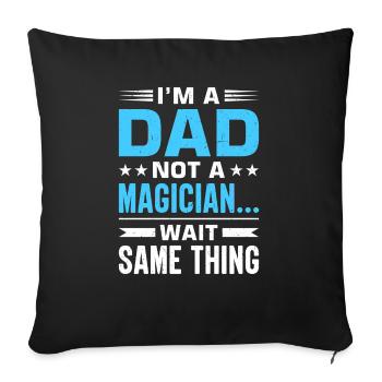 Geschenke Zum Vatertag Für Papa - Sofakissenbezug 45 x 45 cm - Schwarz - Vorne