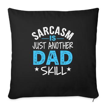 Geschenke Zum Vatertag Für Papa - Sofakissenbezug 45 x 45 cm - Schwarz - Vorne
