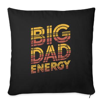 Geschenke Zum Vatertag Für Papa - Sofakissenbezug 45 x 45 cm - Schwarz - Vorne