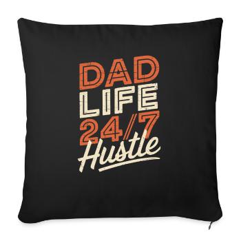Geschenke Zum Vatertag Für Papa - Sofakissenbezug 45 x 45 cm - Schwarz - Vorne