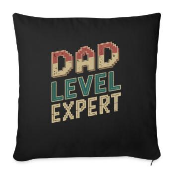 Geschenke Zum Vatertag Für Papa - Sofakissenbezug 45 x 45 cm - Schwarz - Vorne