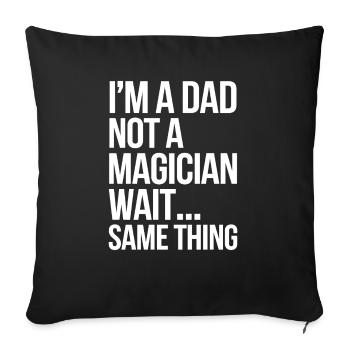 Geschenke Zum Vatertag Für Papa - Sofakissenbezug 45 x 45 cm - Schwarz - Vorne