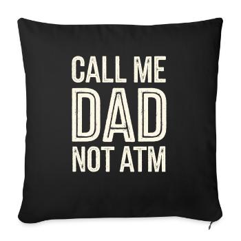 Geschenke Zum Vatertag Für Papa - Sofakissenbezug 45 x 45 cm - Schwarz - Vorne