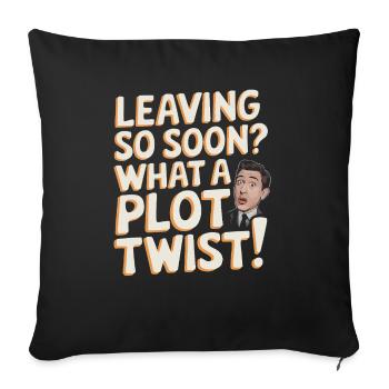 HR Manager Human Resource Employee Exit Interview - Sofa pillowcase 17,3'' x 17,3'' (45 x 45 cm) - black - Front