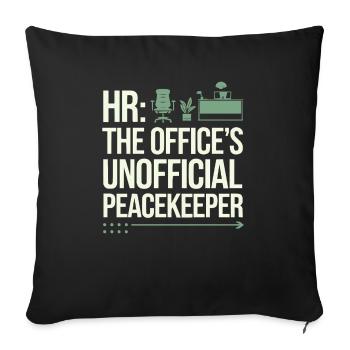HR Manager Human Resource Employee Workplace Drama - Sofa pillowcase 17,3'' x 17,3'' (45 x 45 cm) - black - Front