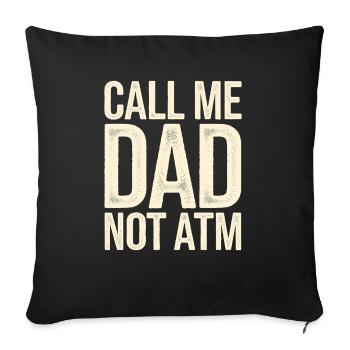 Geschenke Zum Vatertag Für Papa - Sofakissenbezug 45 x 45 cm - Schwarz - Vorne