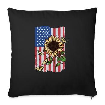 Le machaon tigré est le meilleur ami d’un ami - Housse de coussin décorative 45 x 45 cm - noir - Devant