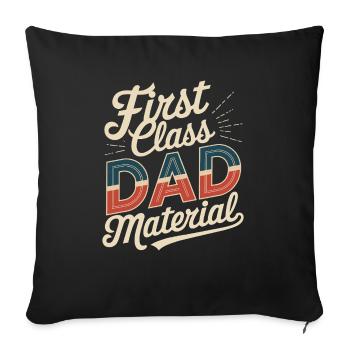 Geschenke Zum Vatertag Für Papa - Sofakissenbezug 45 x 45 cm - Schwarz - Vorne