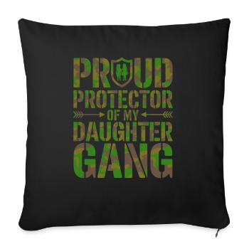 Geschenke Zum Vatertag Für Papa - Sofakissenbezug 45 x 45 cm - Schwarz - Vorne