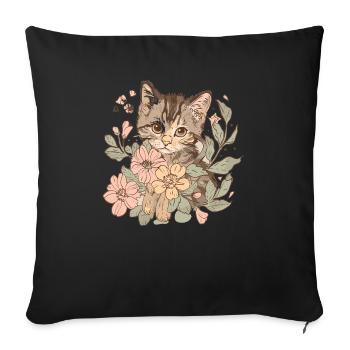 Cat Rage Consumes Me Humor Meme - Sofakissenbezug 45 x 45 cm - Schwarz - Vorne