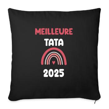 2025 Tata Best Pregnancy Ad - Sofa pillowcase 17,3'' x 17,3'' (45 x 45 cm) - black - Front